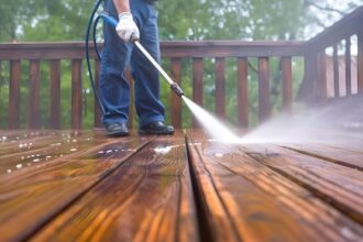 Residential gutter cleaning