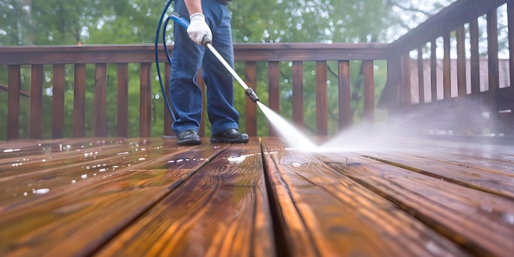 Residential gutter cleaning
